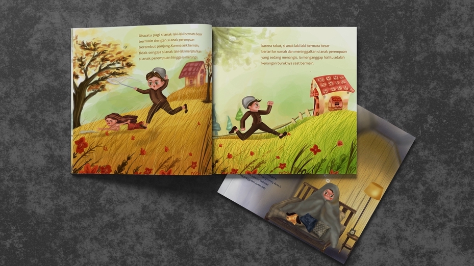 layout buku ilustrasi